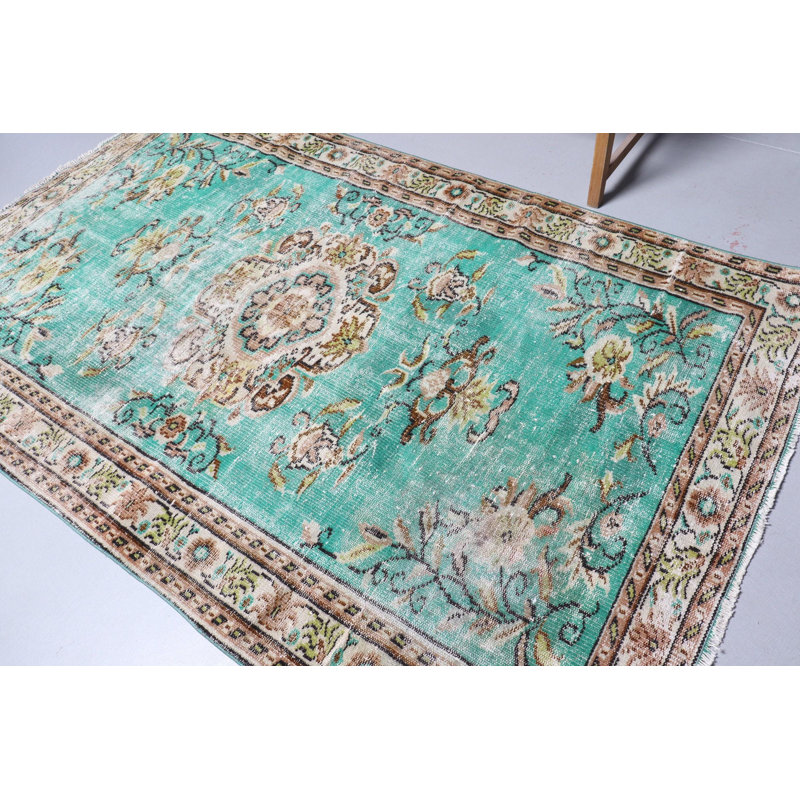 Tapis turc authentique authentique - Tapis en laine tissé à la main avec des motifs traditionnels