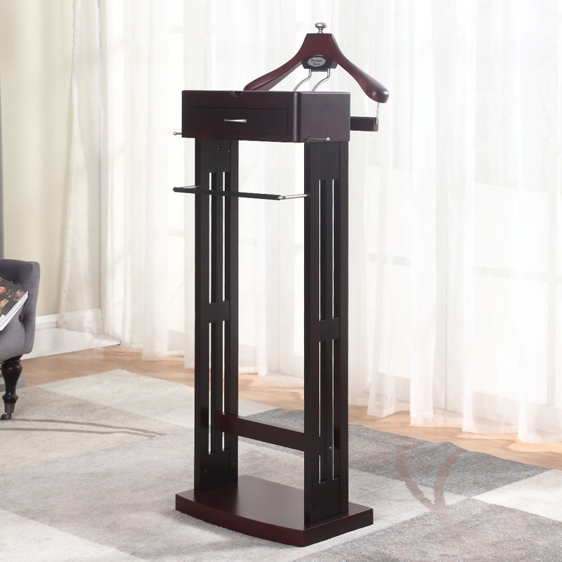 Solid Wood Freestanding Valet Stand