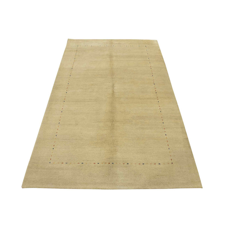 Tapis beige nouvel âge en laine 5 pi 5 po x 7 pi 11 po Myreen