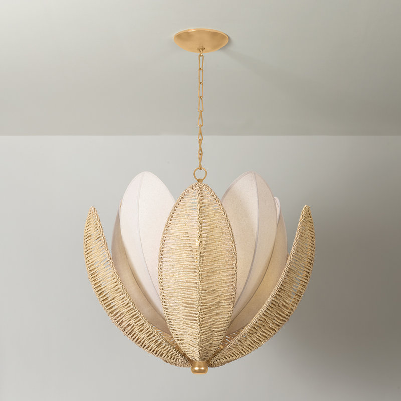 Lustre Costa Brava en feuille d'or rétro