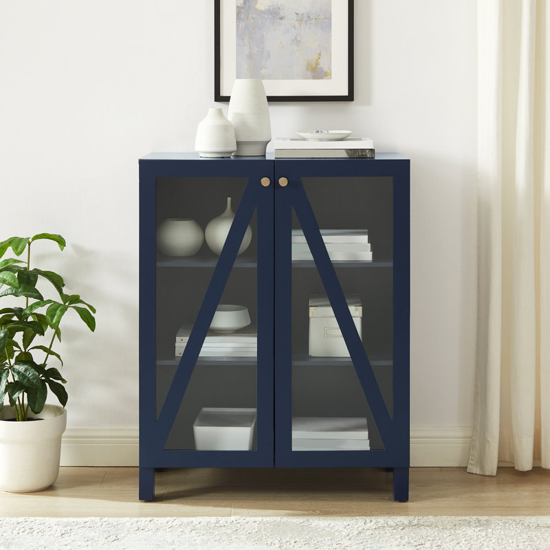 Cyndee 38'' Kitchen Pantry, Blue