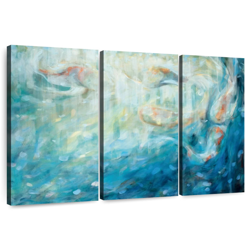 Brampt Playing Koi, 32" H x 50" W