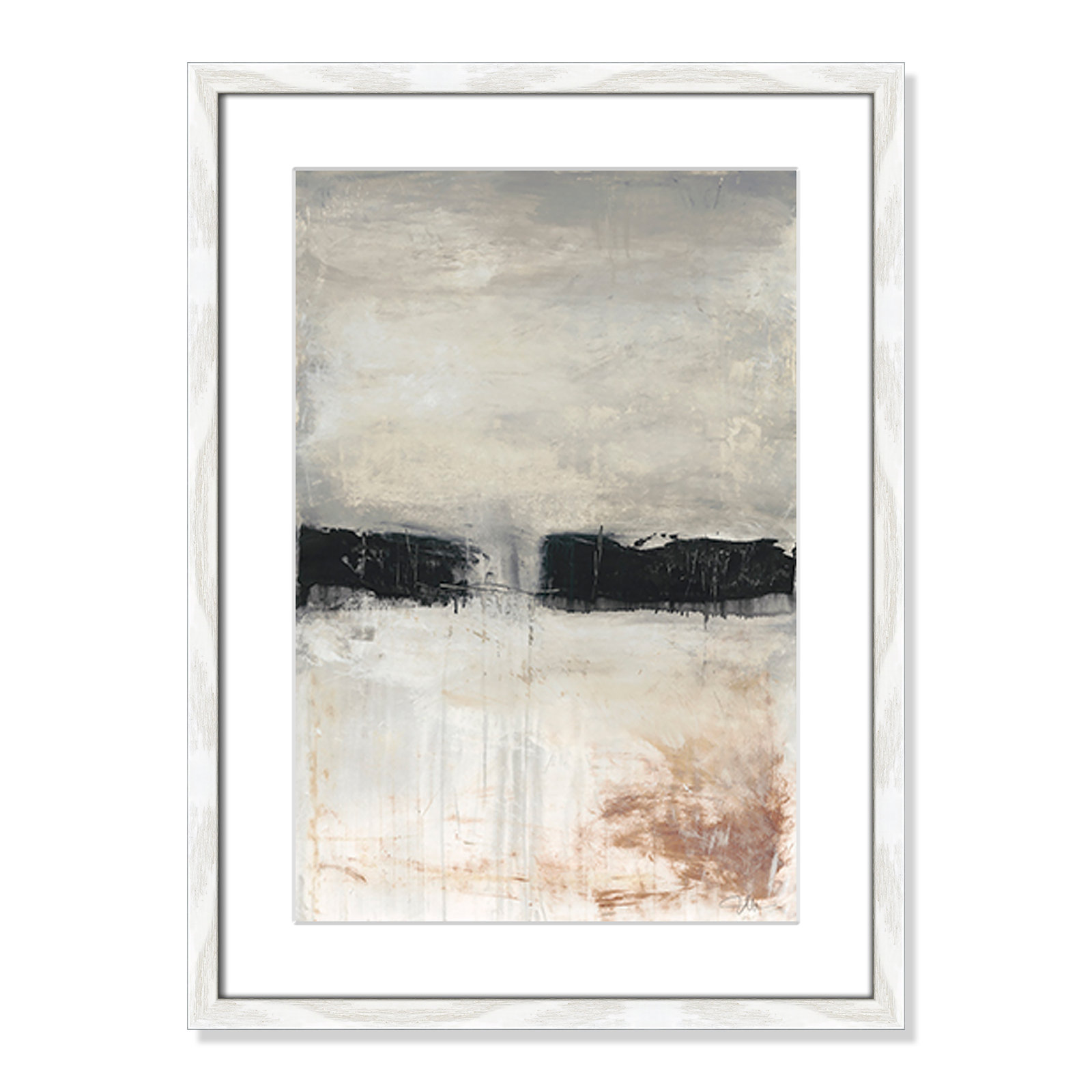 Autumn In The Dark Forest by Filippo Ioco, 23" H x 17" W x 0.75" D, White Framed
