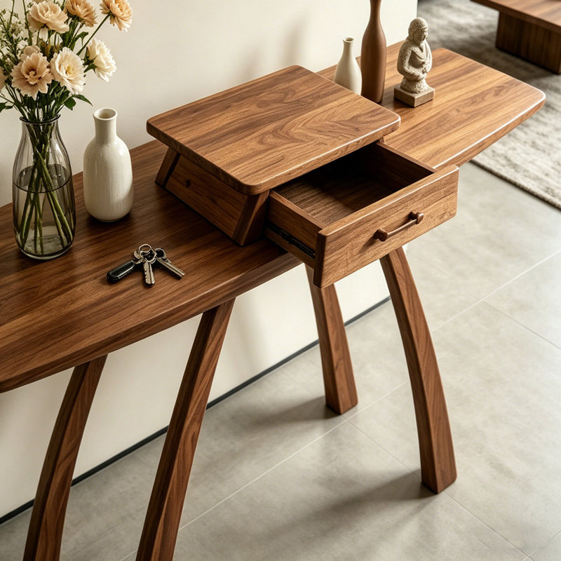 New Chinese-style solid wood console table