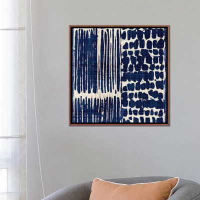 " Indigo Batik III " by Wild Apple Portfolio
