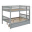 Space-Saving Bunk Bed Featuring Storage Drawers, Easy Conversion To Separate Beds, And Protective Rails-1121211266