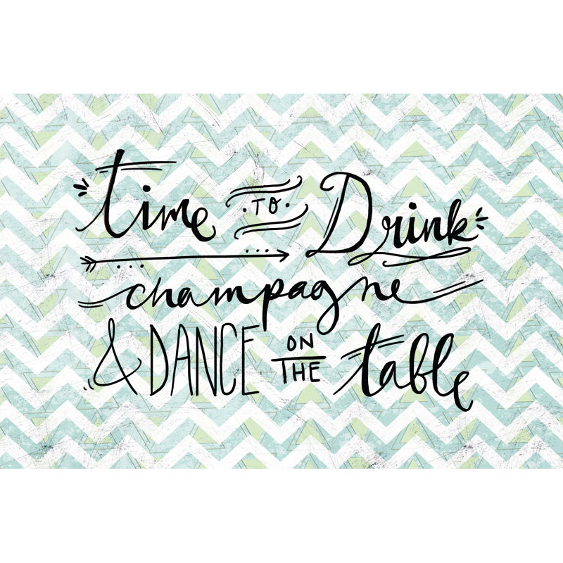 Drink And Dance - Wrapped Canvas Print, 20cm H x 30cm W x 3.8cm D
