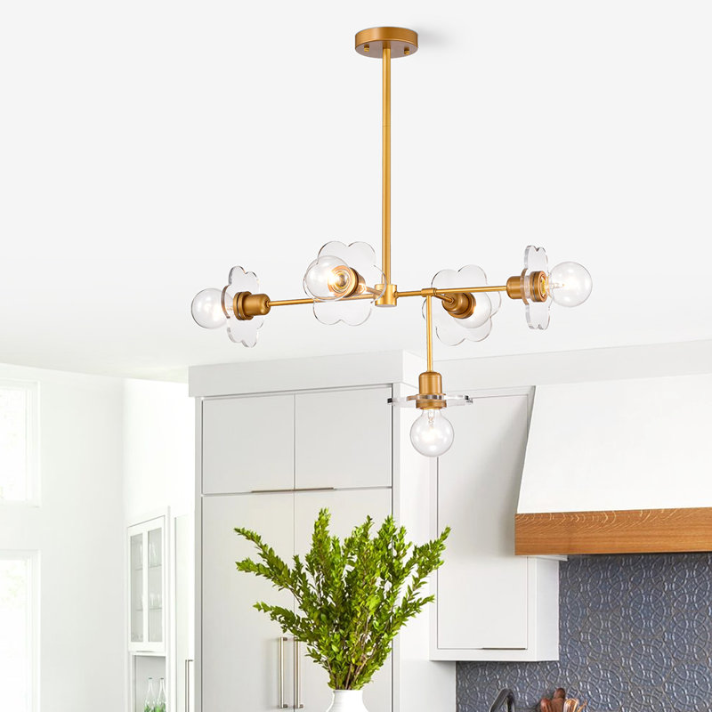5 - Light Sputnik Modern Linear Chandelier