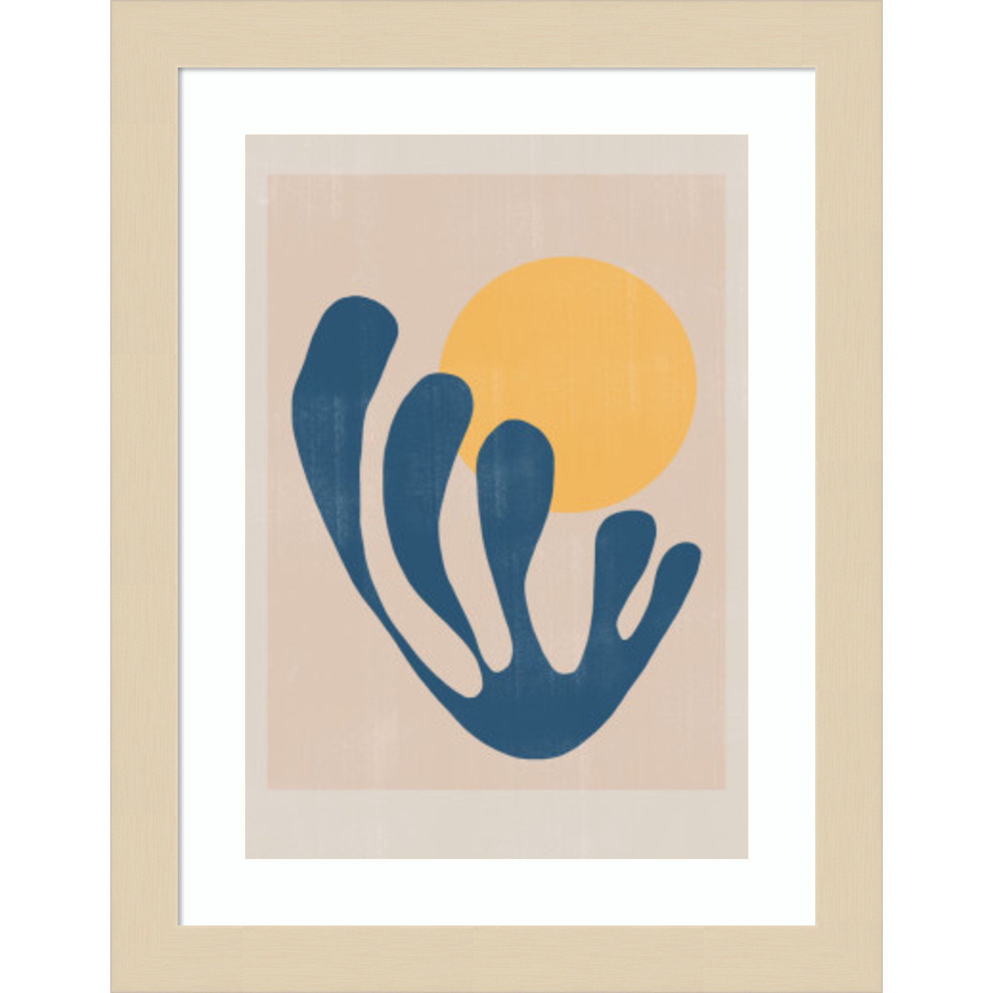 Modern Plant No 1 by The MIUUS STUDIO Wood Framed Wall Art Print, 13" H x 10" W, Brown 