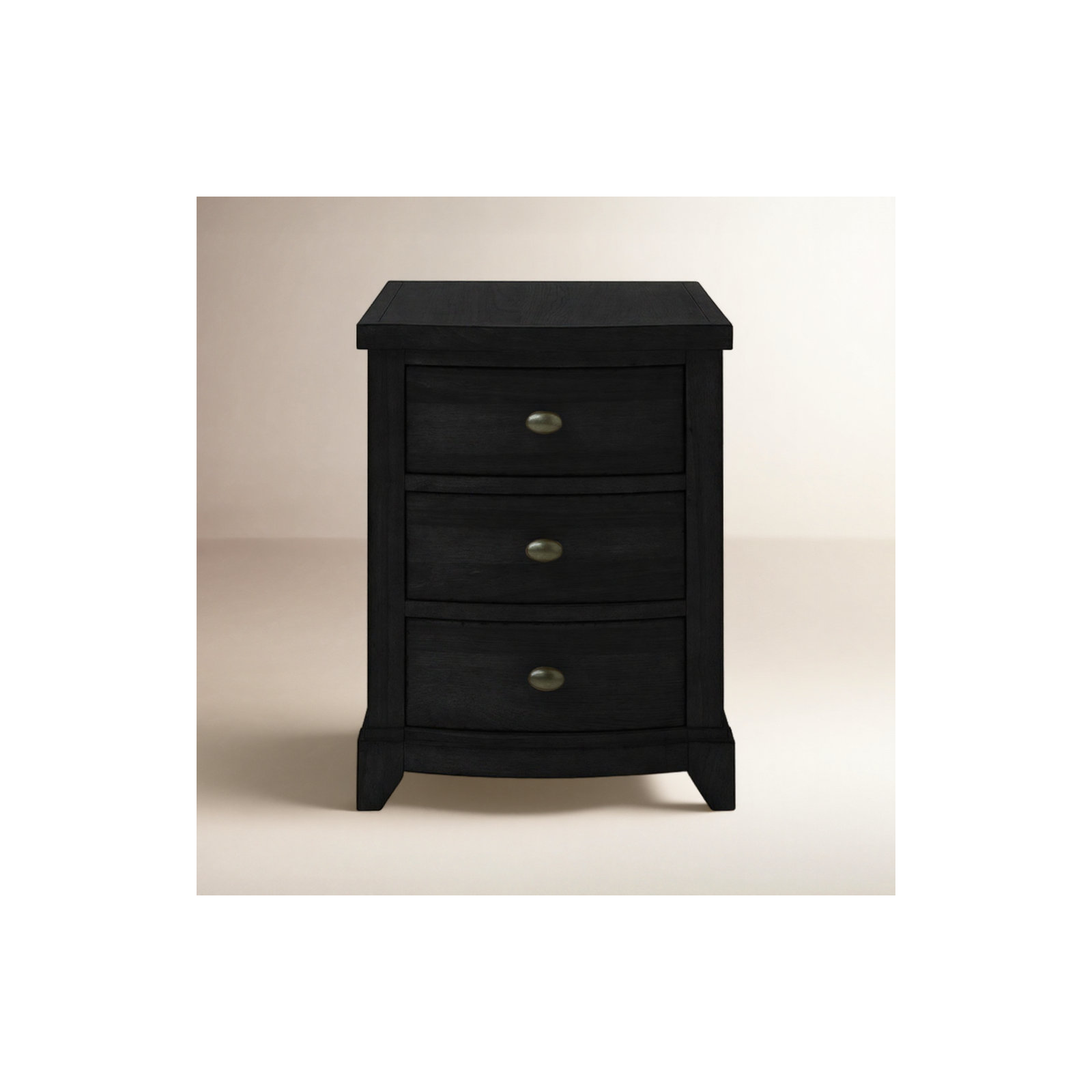 Mya End Table With Storage, Black