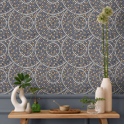Papier peint mosaïque mirage
