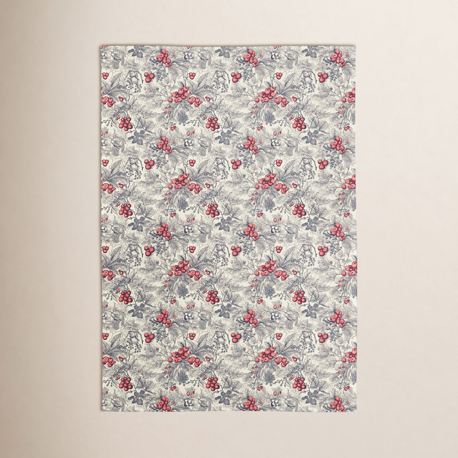 Holly Holiday Tea Towel