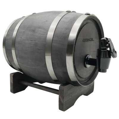 Whiskey Barrel Beverage Dispenser 34 oz