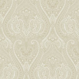 Zen Damask Paper Metallic Wallpaper Roll