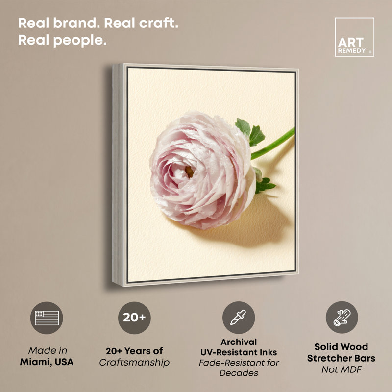 «Blush Bone», reproduction d'art sur toile encadrée par Art Remedy, cadre argenté, 16 x 20, 17"H x 21"W, Silver Frame