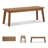 Janiyah Solid Wood Acacia Outdoor Bench
