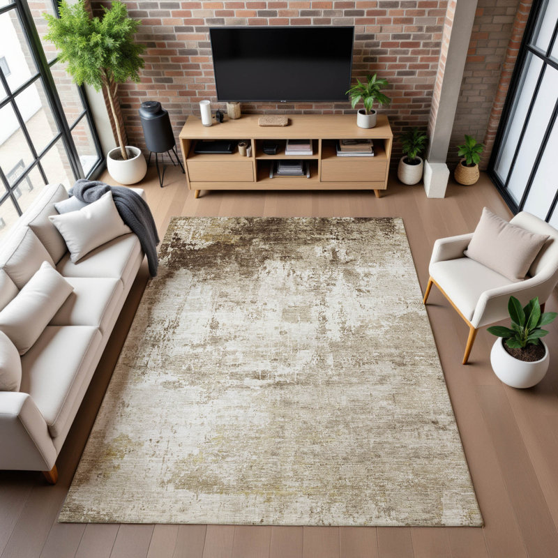 Premium Machine Washable Verlin AMF1766 Modern Rug, Rectangle 5' x 7'6"