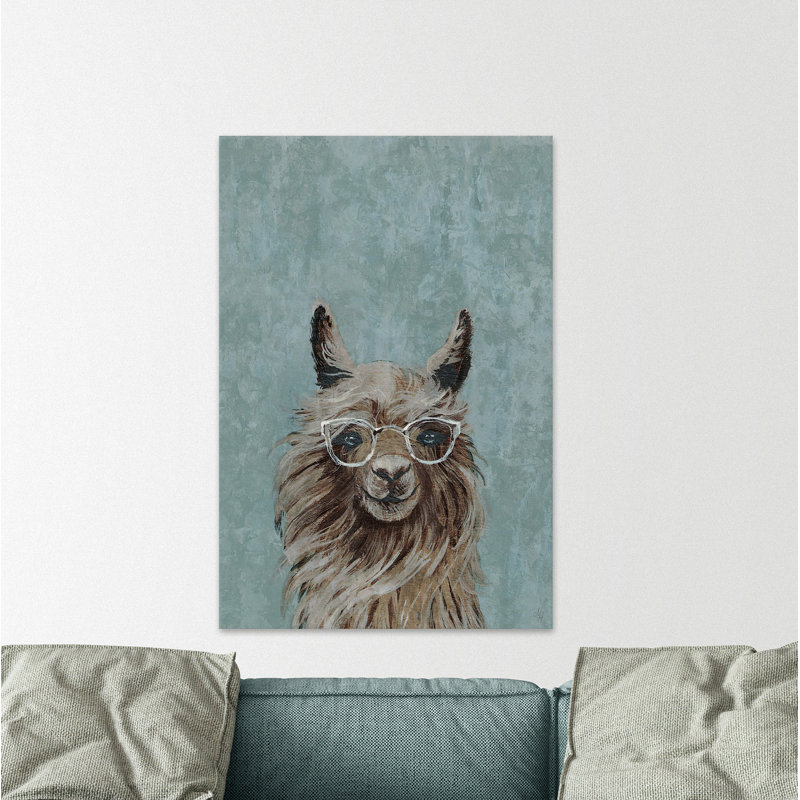 Llama Model - Wrapped Canvas Painting, 76cm H x 51cm W