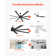 Aluminum Ceiling Fan No Light Remote Control Reversible DC Motor