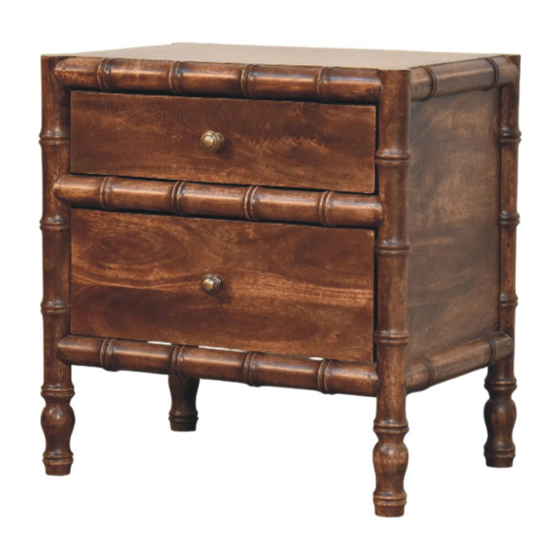  Table de chevet à deux tiroirs 23 po Hawthornebury
