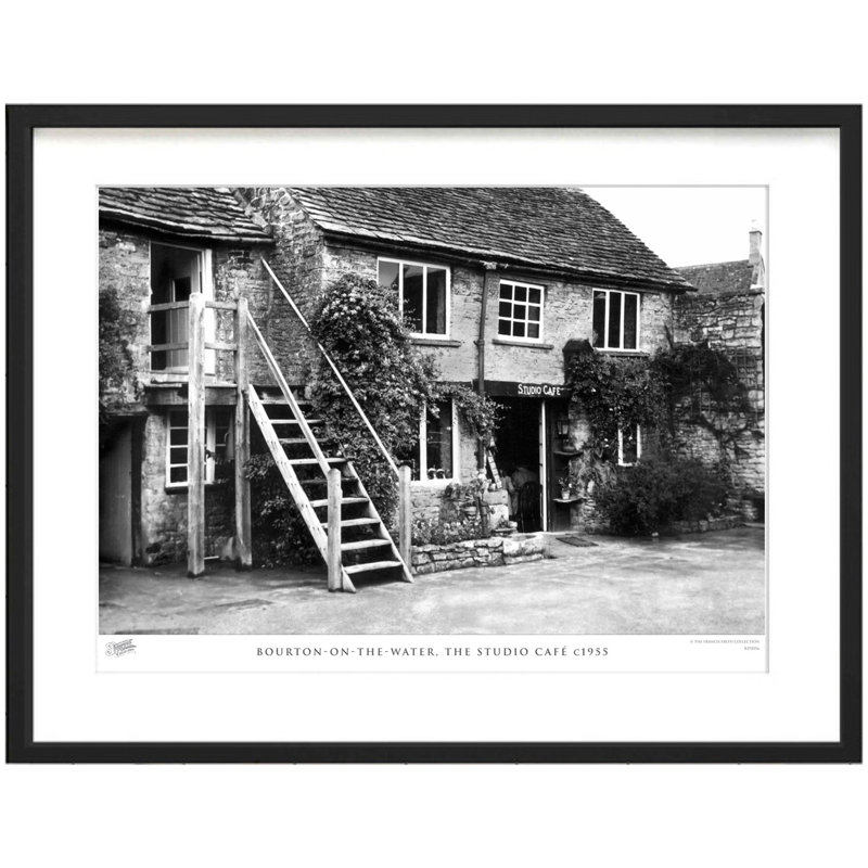 Bourton-on-the-Water, The Studio CafÃ£Â© C1955 by Francis Frith - Single Picture Frame Print, 28cm H x 36cm W x 2.3cm D