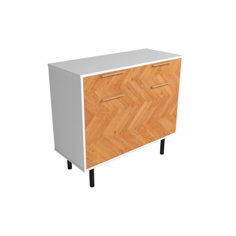 Gassville 2 - Door Standard Accent Cabinet, White