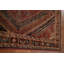 Tapis traditionnel à teinture de légumes antique 7 x 10