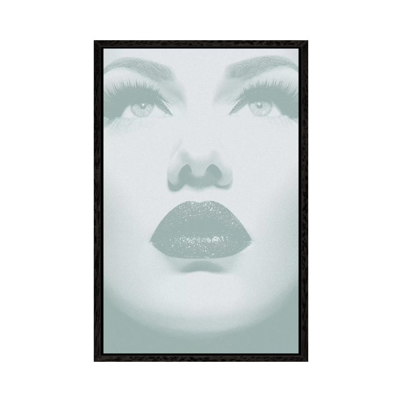 Lashes - Print on Canvas, Black Framed, 101.6cm H x 66.04cm W x 3.81cm D