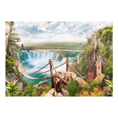 Peel & Stick Fantasy Wall Mural - Hidden Paradise - Removable Wall Decals