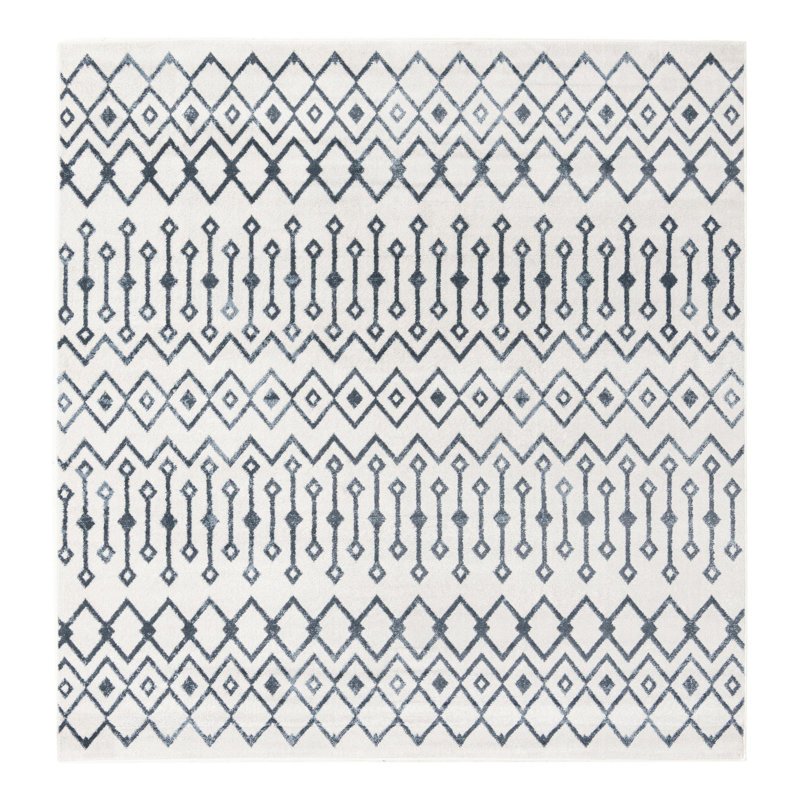 Alisah Geometric Indoor Rug, Square 4'