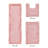 Courson Premium 100% Cotton 3-Piece Bath Rug Sets with Spray Latex Backing, Machine Washable, Luxurious Ruffle Pattern Super Absorbent & Tufted Weave Bath Mat for Bathroom-753792751-767226257