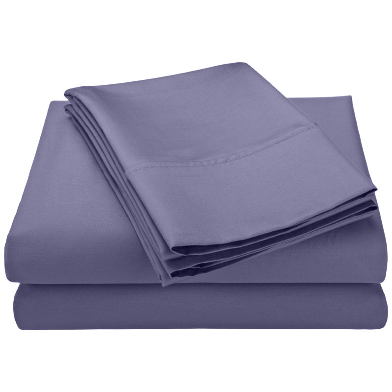 Swiss Club Rayon Sheet Set, Queen Fitted Sheet with 2 Pillowcases, Ivory