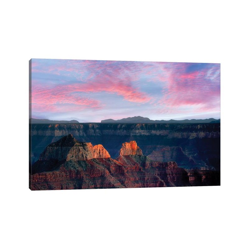 Sunset Grand Canyon by Dennis Frates - Wrapped Canvas Gallery-Wrapped Canvas Giclée, 20.32 cm H x 30.48 cm W