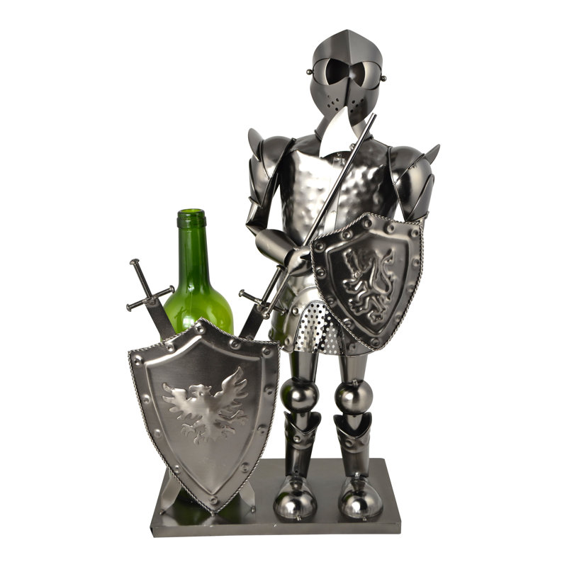 20" Large Metal knight Bottle Holder