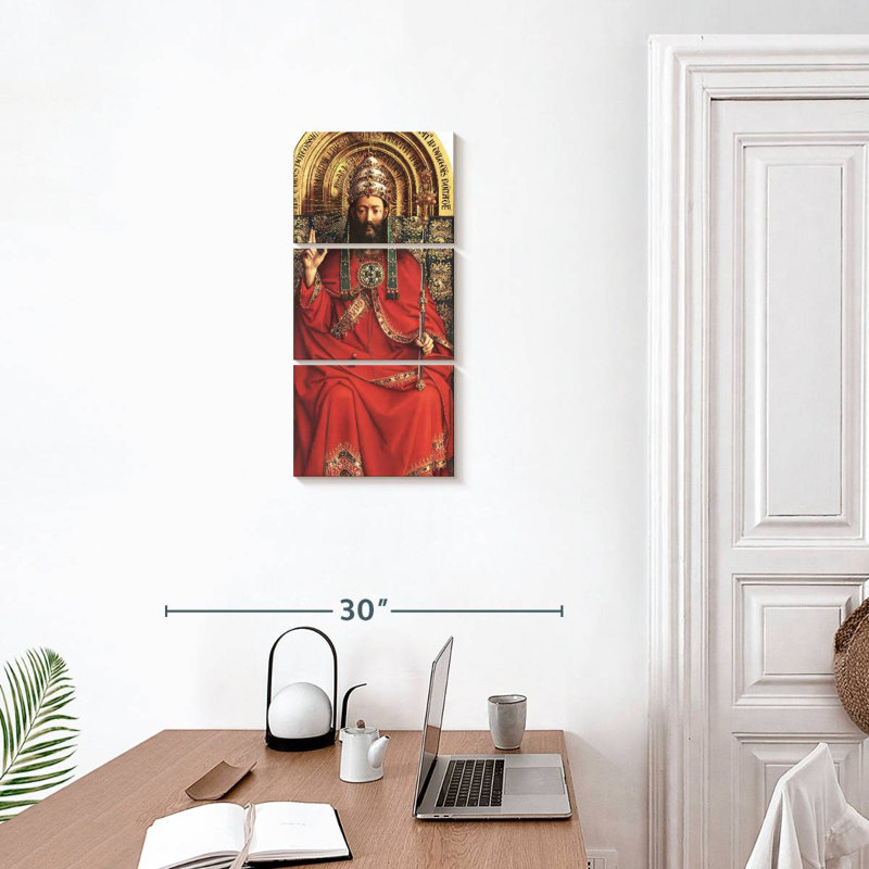 Le retable de Gand - Dieu tout-puissant, H 27 po x l 12 po