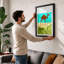 Desert Camel Retro - Print-136651305-136651301