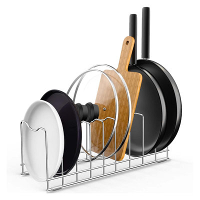 Organisateur de couvercle de casserole à 10 niveaux à usages multiples pour garde-manger convenant aux plats de cuisson