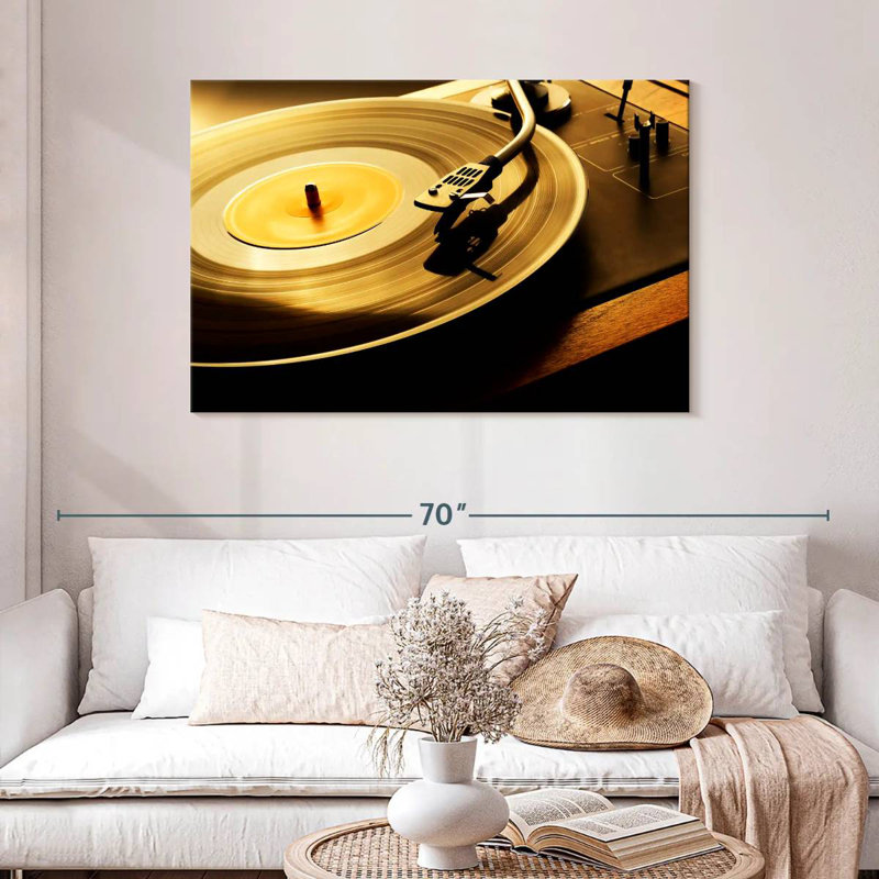 Abarca Spinning Record, 30" H x 45" W