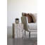 Tabouret poli onyx naturel / ivoire / noir