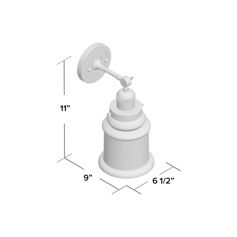 Galaviz Dimmable Bath Sconce, 6 Watt Vinage LED Bulb, Clear, Brushed Satin Nickel