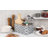 4-Slot Galvanized Metal Flatware Caddy