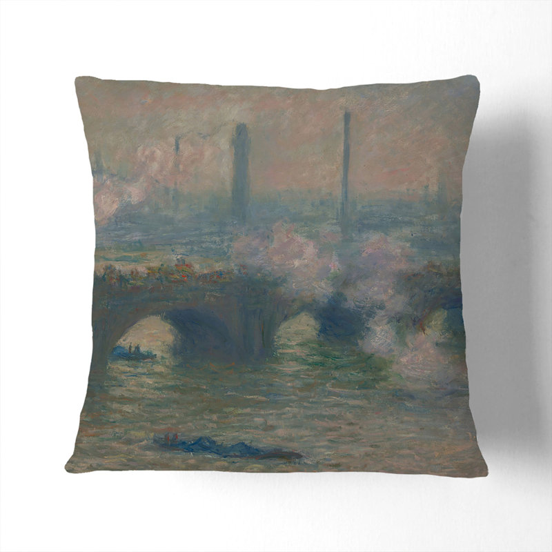 Waterloo Bridge in London Vol.3 Scatter Cushion, 55cm H x 55cm W x 20cm D