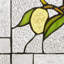 Panneau de vitrail décoratif 14 "H Birds In A Lemon Tree