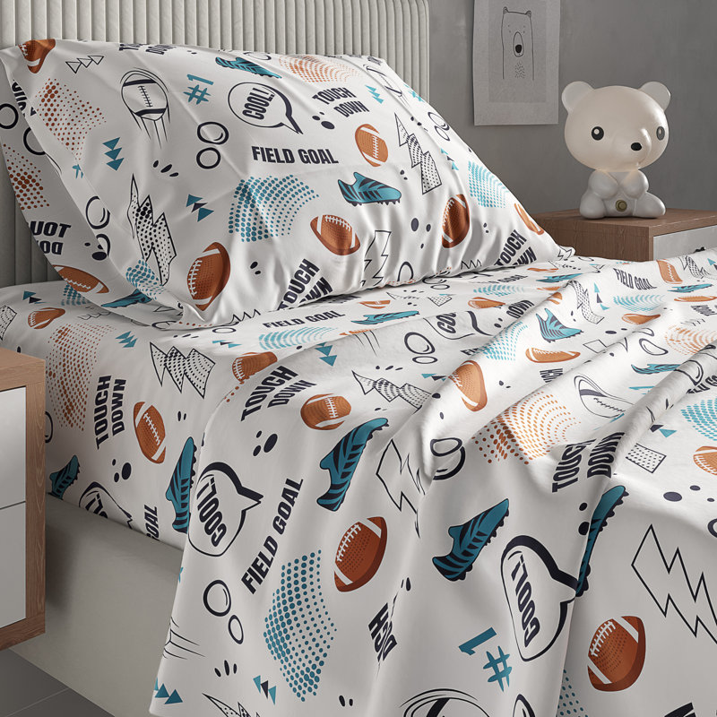 Kids Sheet Set, Soft Microfiber Bedding, Cozy & Breathable, Wrinkle Free Easy Care Bed Sheets, Twin Sheet Set + 1 Pillowcase