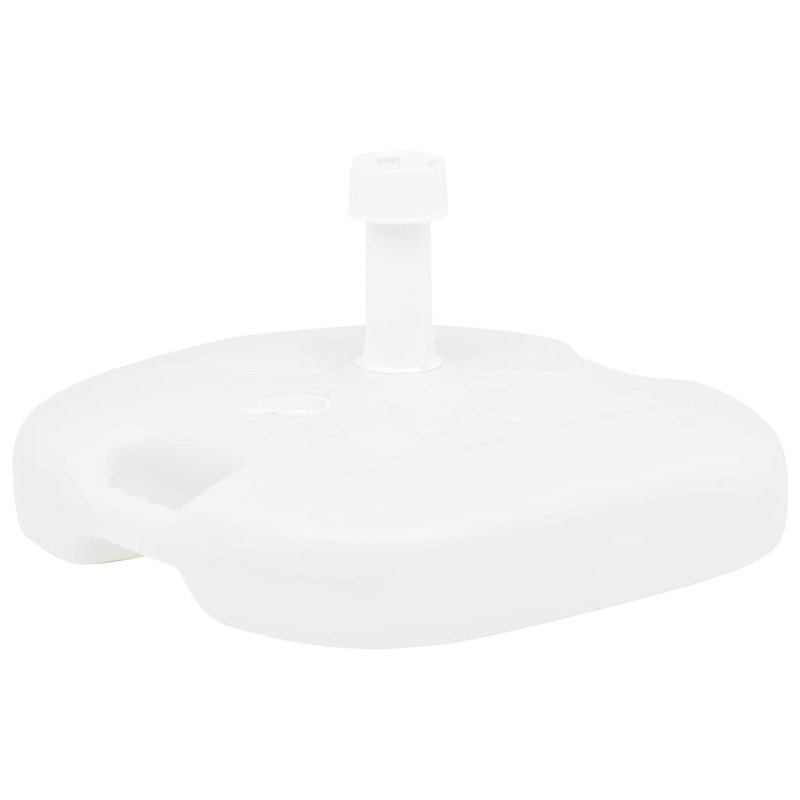 Umbrella Base Sand/Water Filled 16 L White Plastic