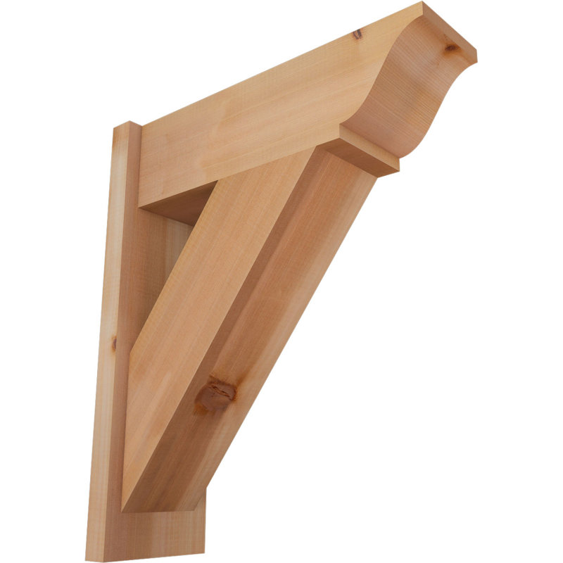 Persienne traditionnelle en bois rustique, P 22 po x H 26 po, Cèdre rouge occidental l 7 1/2 po (lisse)