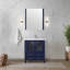 Meuble-lavabo bleu marine 30 po X P 18,25 po D