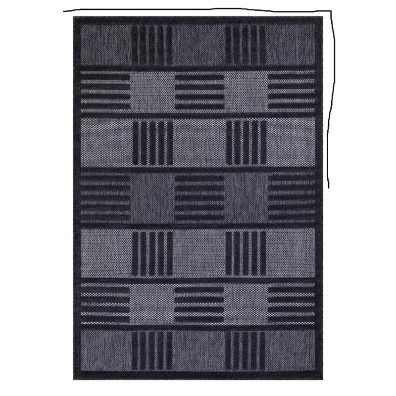 Geometric Area Rug, Rectangle 200 x 290 cm