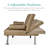 Owlex Modern Convertible Futon Sofa w/ Removable Armrests, 2 Cupholders-1055220600