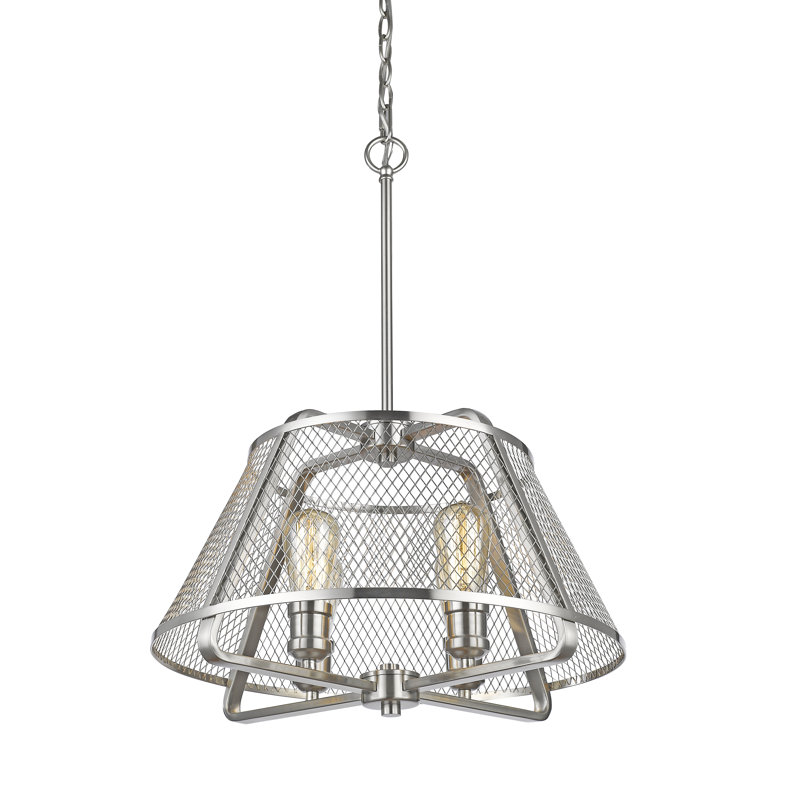 Valya 4 - Light Unique/Statement Pendant, Brushed Nickel